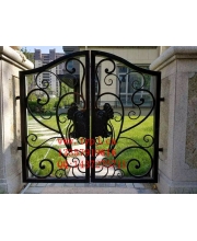 Small wrought iron courtyard gates