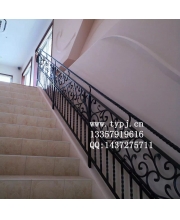 Iron art stair handrails